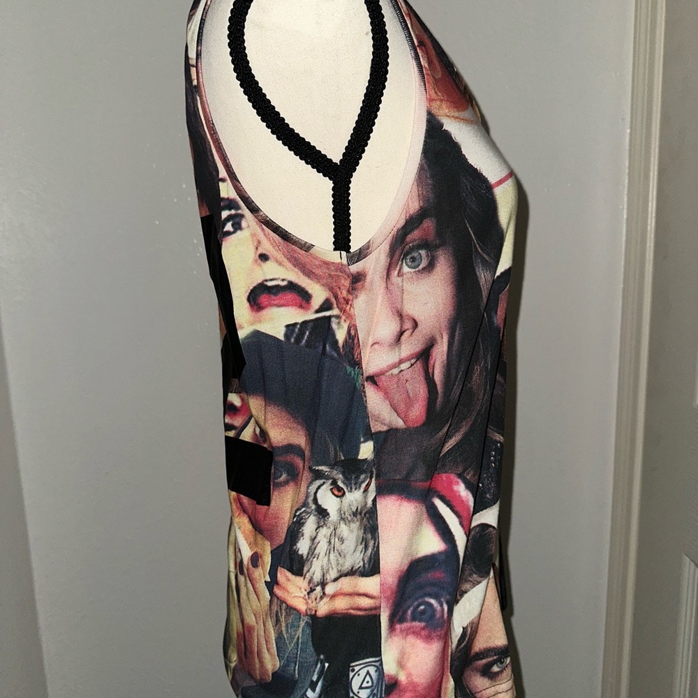 Cara Delevingne graphic collage tank top - Picture 5 of 8